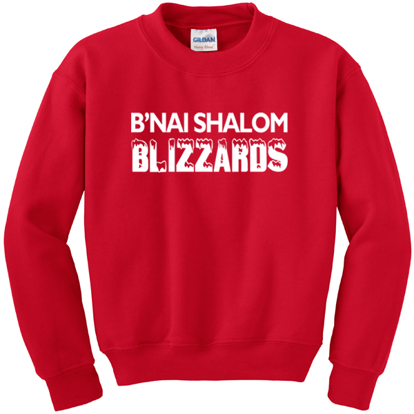 #22 Crew - B'nai Shalom Blizzards. Youth sizes run small.